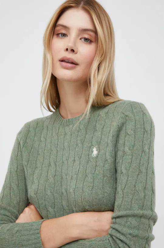 zielony Polo Ralph Lauren sweter wełniany