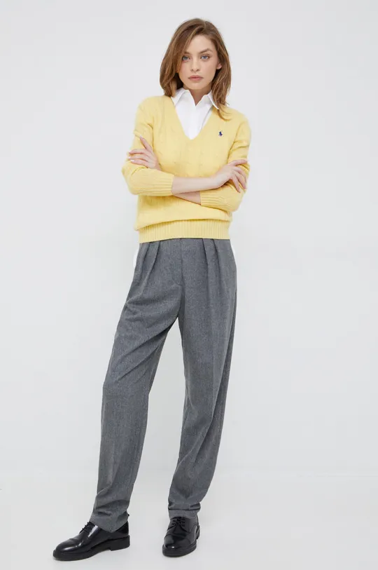 Polo Ralph Lauren sweter wełniany 211875832002 żółty