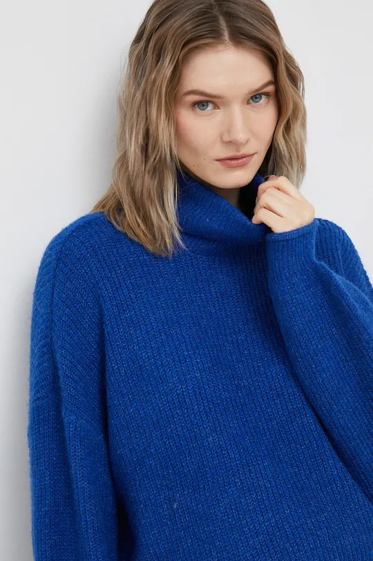 niebieski Vero Moda sweter z domieszką wełny Damski