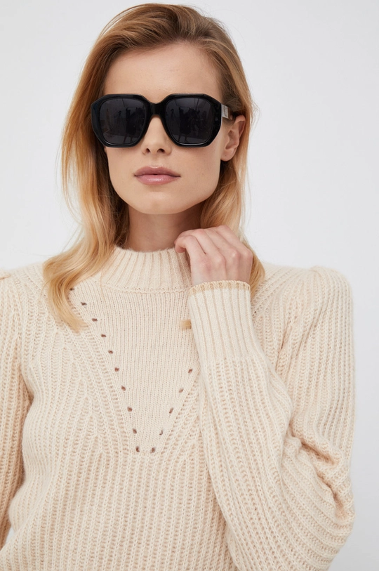 beżowy Scotch & Soda sweter z domieszką wełny