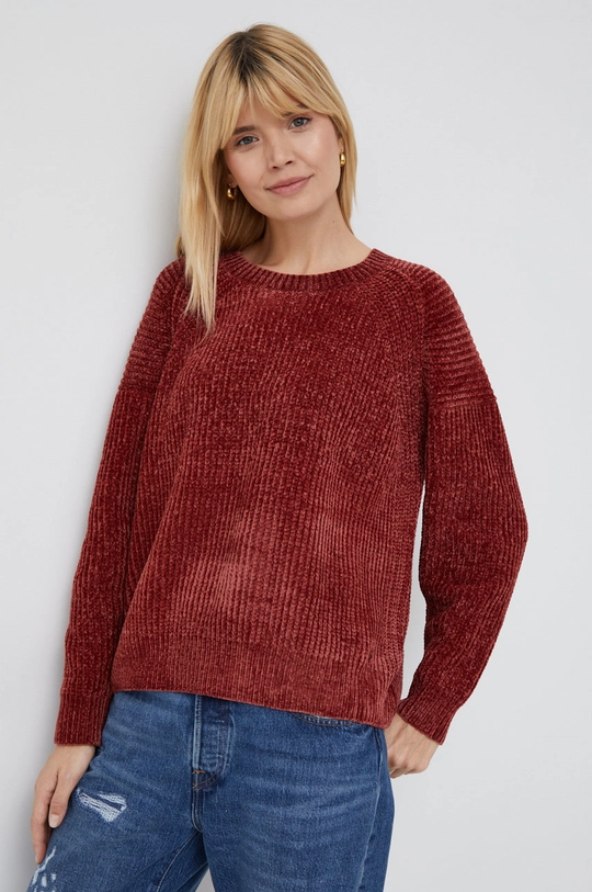 bordowy Pepe Jeans sweter Damski