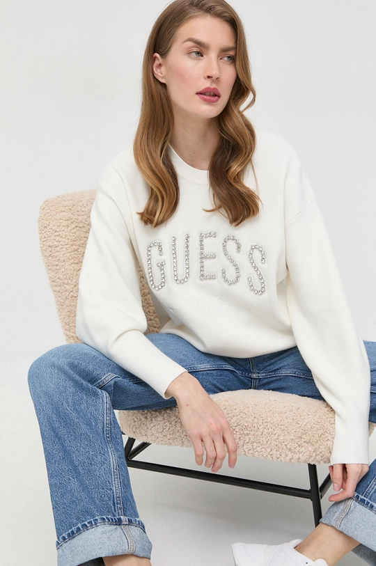 beżowy Guess sweter Damski