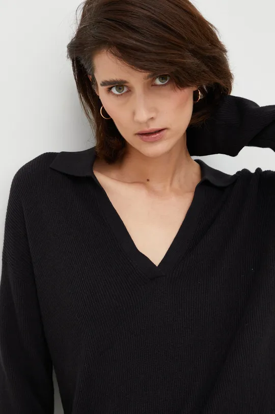 μαύρο Πουλόβερ με προσθήκη μαλλιού Calvin Klein Γυναικεία
