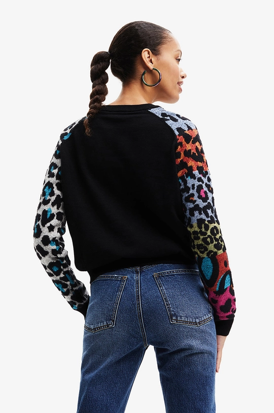 czarny Desigual sweter