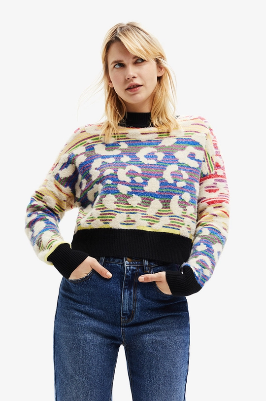 multicolor Desigual sweter Damski