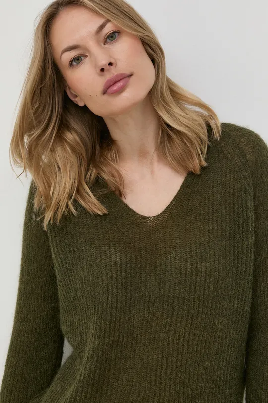 zielony Max Mara Leisure sweter wełniany