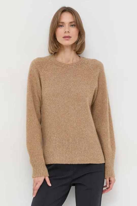 коричневий Вовняний светр Max Mara Leisure Жіночий