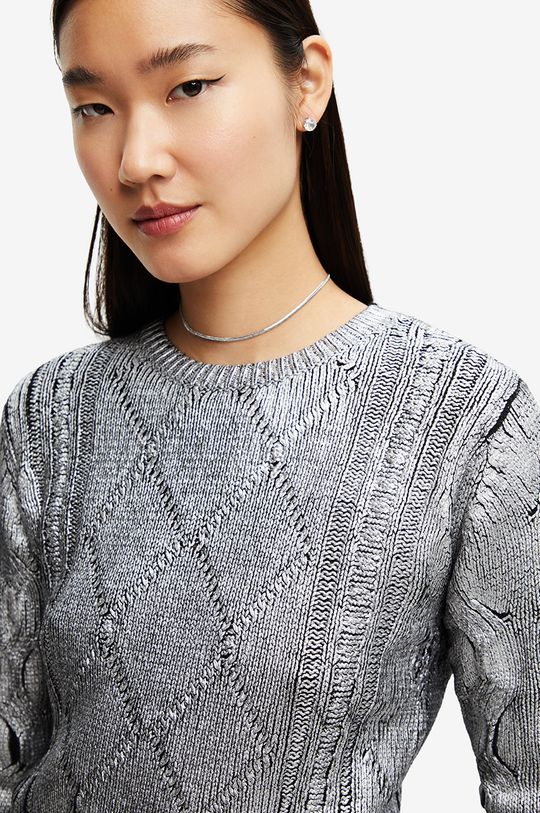 Пуловер Desigual сив