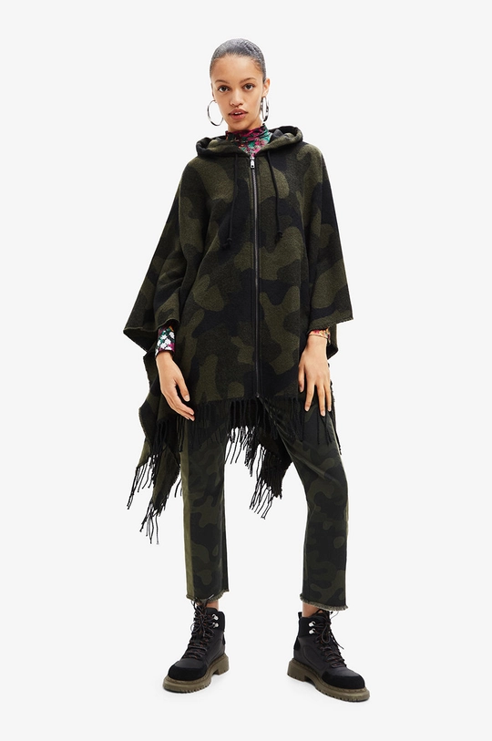 czarny Desigual poncho Damski