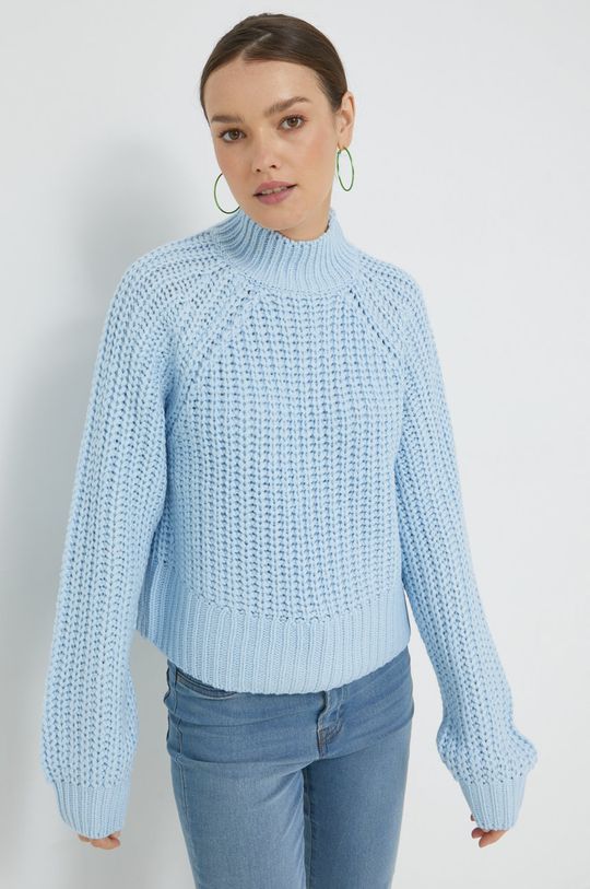 Noisy May sweter Tessa blady niebieski