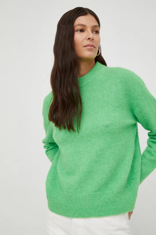 πράσινο Samsoe Samsoe μάλλινο πουλόβερ Γυναικεία