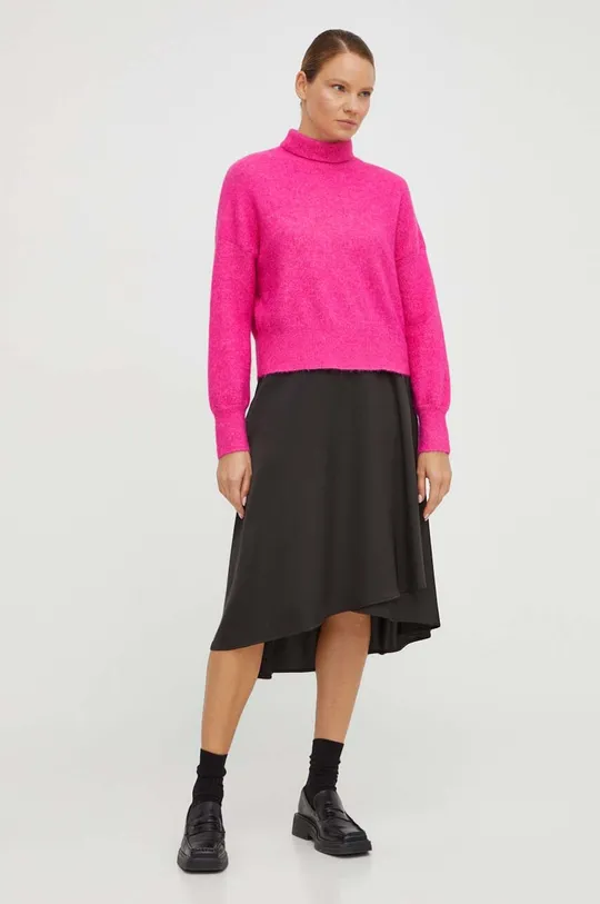 Samsoe Samsoe pulover de lână roz