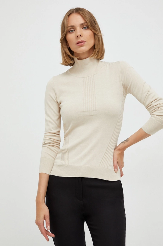 beżowy Trussardi sweter Damski