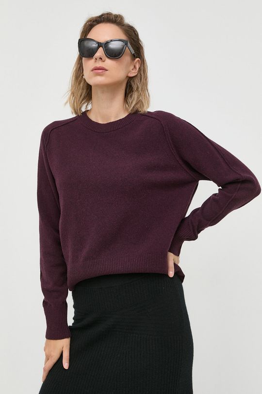 fioletowy Trussardi sweter wełniany Damski
