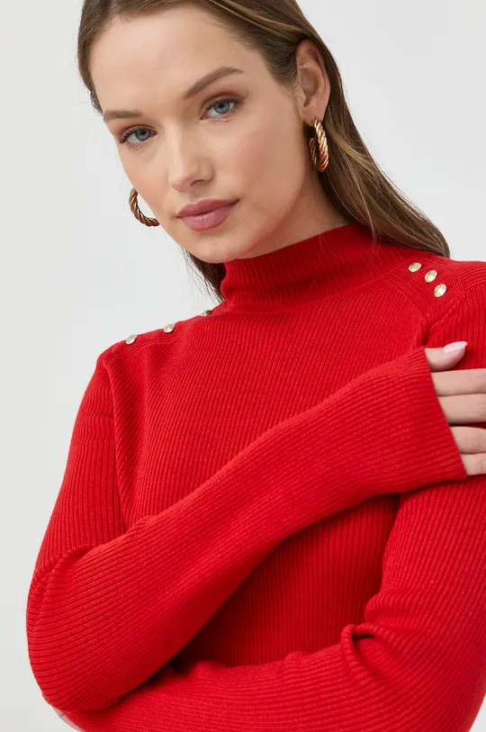 κόκκινο Μάλλινο πουλόβερ BOSS Γυναικεία