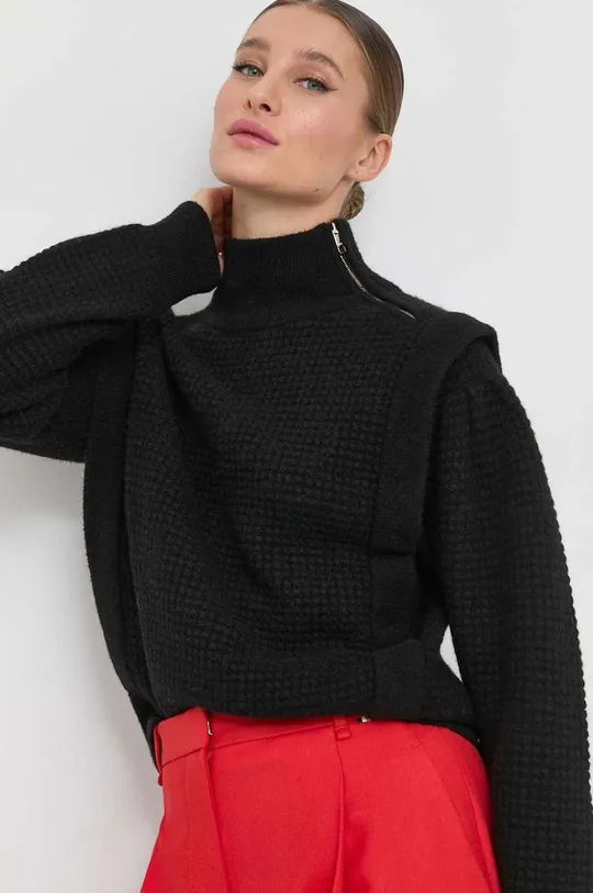 μαύρο Μάλλινο πουλόβερ BOSS Γυναικεία