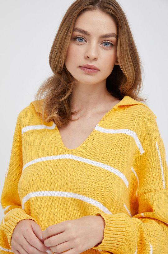 żółty United Colors of Benetton sweter Damski