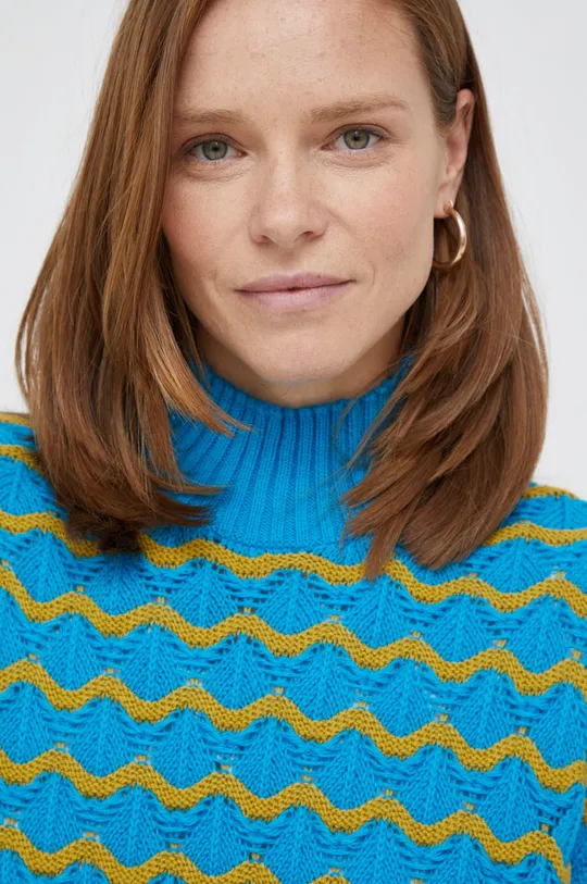 modra Volnen pulover United Colors of Benetton
