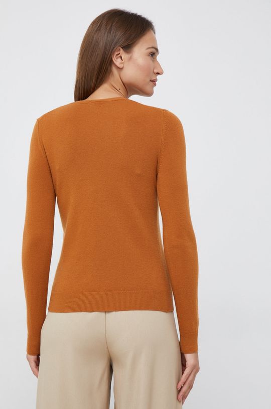 Вълнен пуловер United Colors of Benetton  100% Естествена вълна