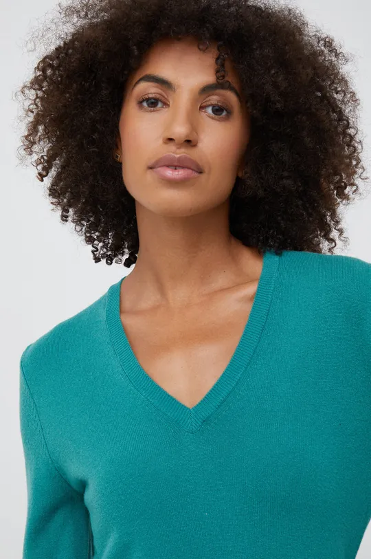 πράσινο Μάλλινο πουλόβερ United Colors of Benetton Γυναικεία