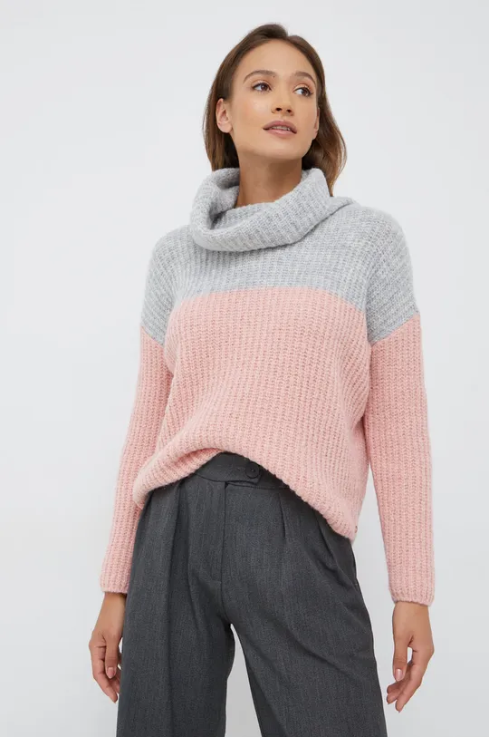 różowy Pennyblack sweter z domieszką wełny