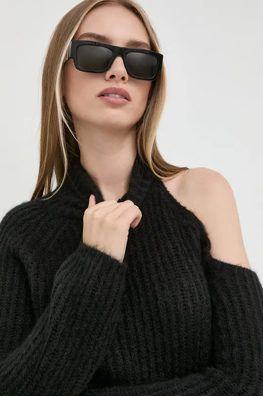czarny Pinko sweter z domieszką wełny