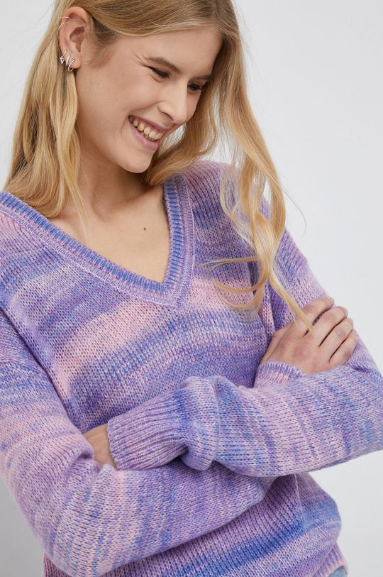 purpurowy GAP sweter Damski