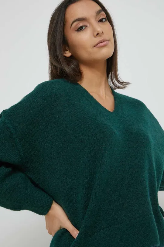 zielony Superdry sweter z domieszką wełny Damski