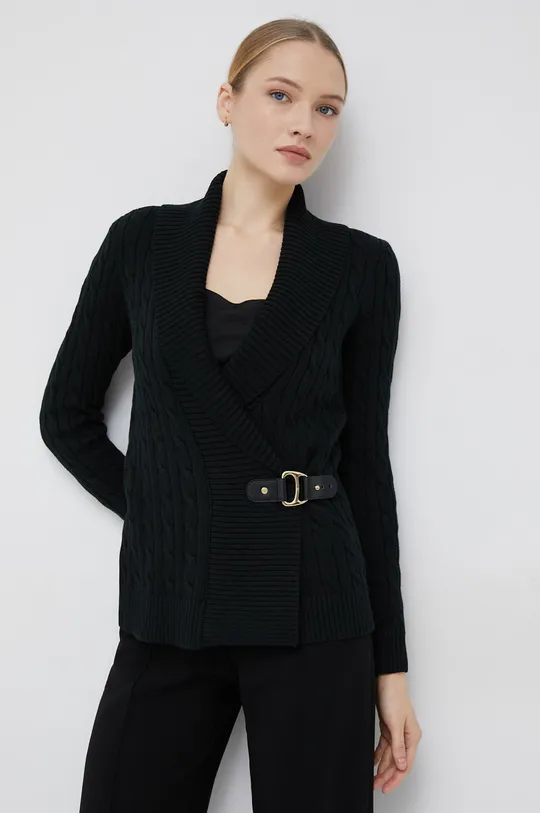 μαύρο Βαμβακερό πουλόβερ Lauren Ralph Lauren