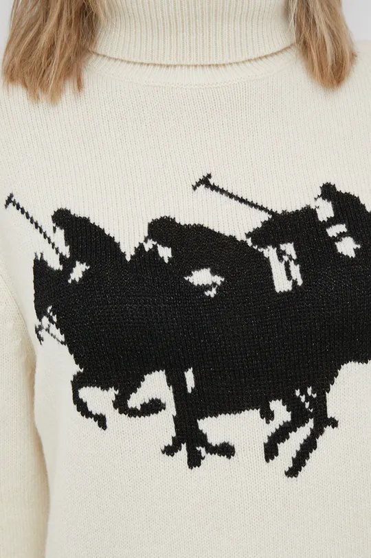 Vlnený sveter Polo Ralph Lauren Kapsuła Creamy Dreamy