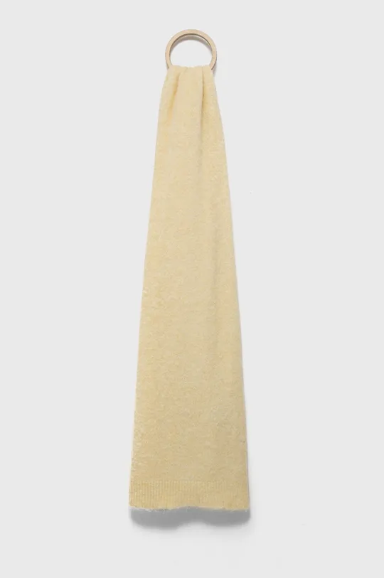 жёлтый Шерстяной шарф American Vintage Женский