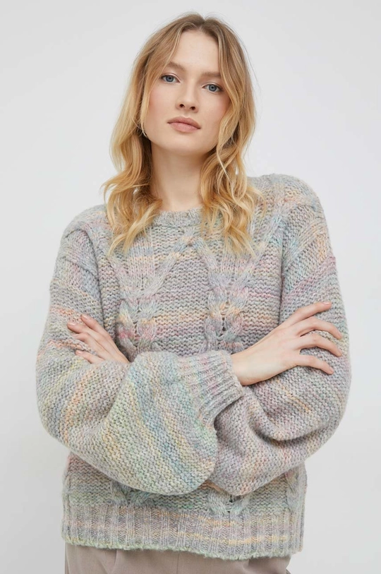 multicolor United Colors of Benetton sweter z domieszką kaszmiru