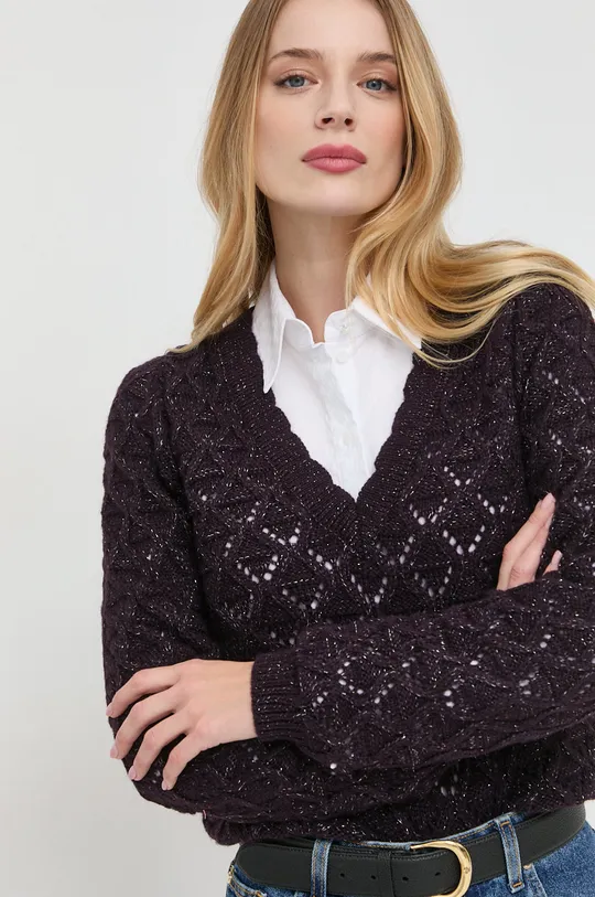 lila Morgan gyapjúkeverék pulóver