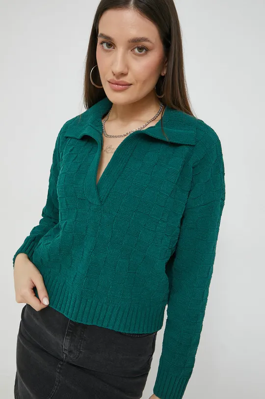 zielony Abercrombie & Fitch sweter