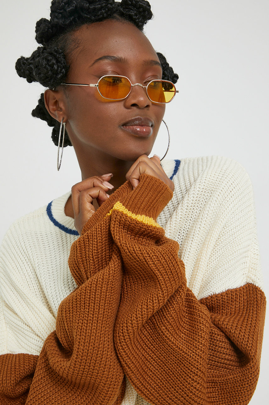 Свитер Brixton женский цвет бежевый лёгкий ANSWEAR.ua