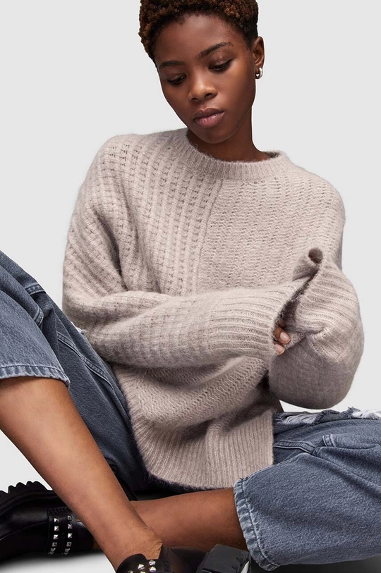 AllSaints sweter SELENA JUMPER 40 % Poliamid, 40 % Alpaka, 20 % Wełna