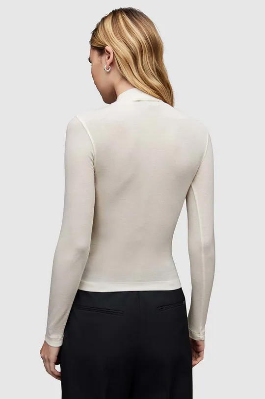 biały AllSaints sweter FRANCESCO RINA ROLL