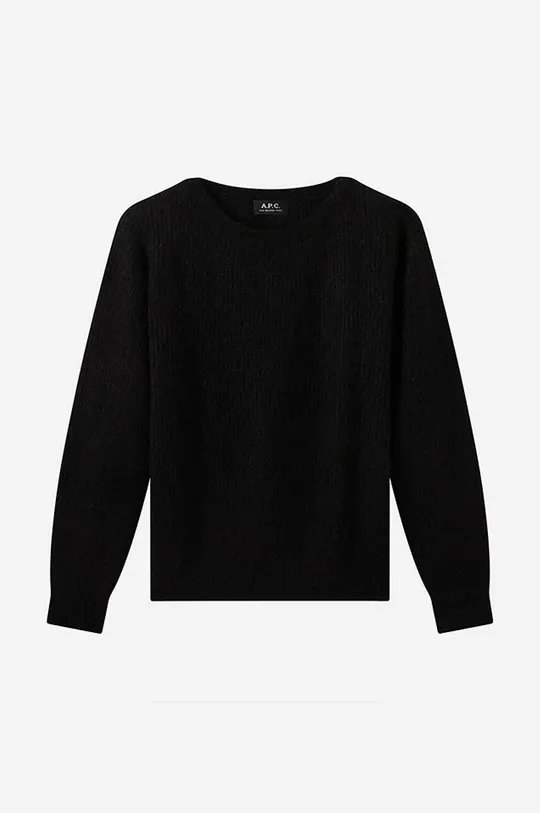 черен Вълнен пуловер A.P.C. Christy WOAOH-F23147 BLACK