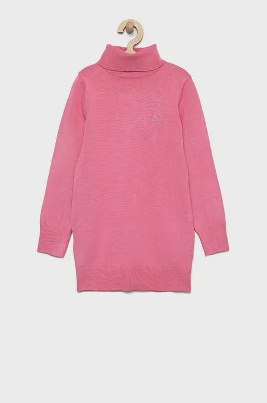 różowy Guess sweter dziecięcy Dziewczęcy
