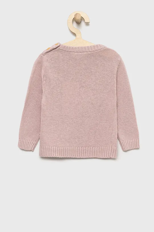 Dječji pamučni pulover Name it roza