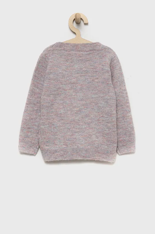 Παιδικό πουλόβερ από μείγμα μαλλιού Name it ροζ