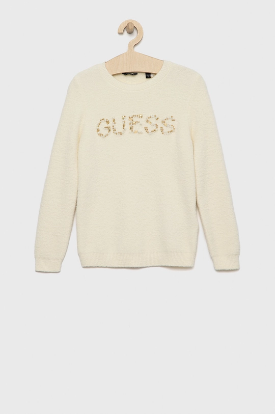 beżowy Guess sweter dziecięcy Dziewczęcy