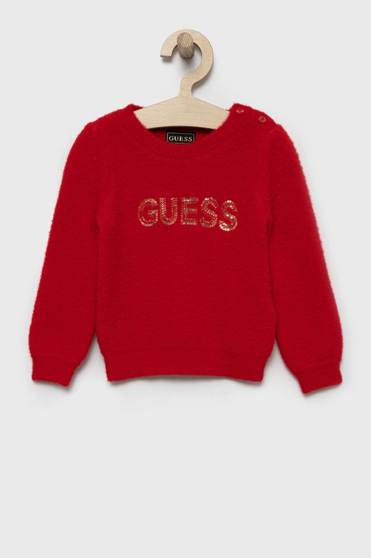 κόκκινο Παιδικό πουλόβερ Guess Για κορίτσια