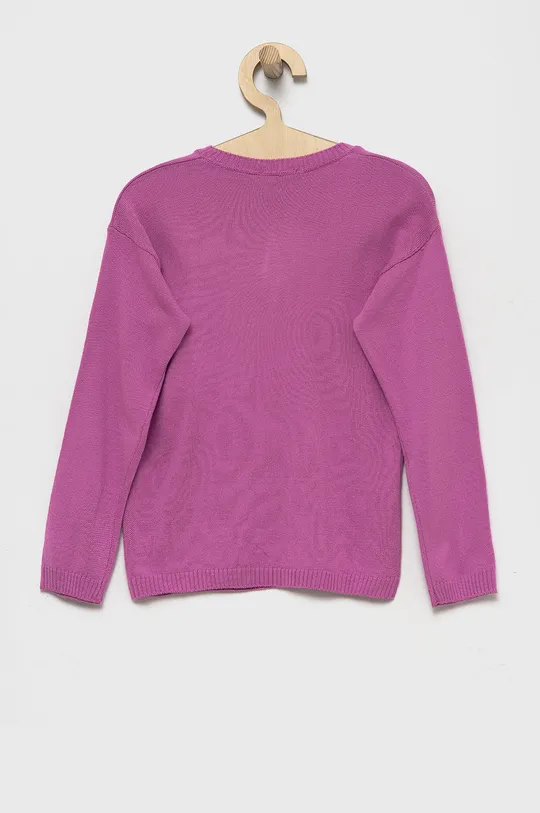 Дитячий светр United Colors of Benetton фіолетовий