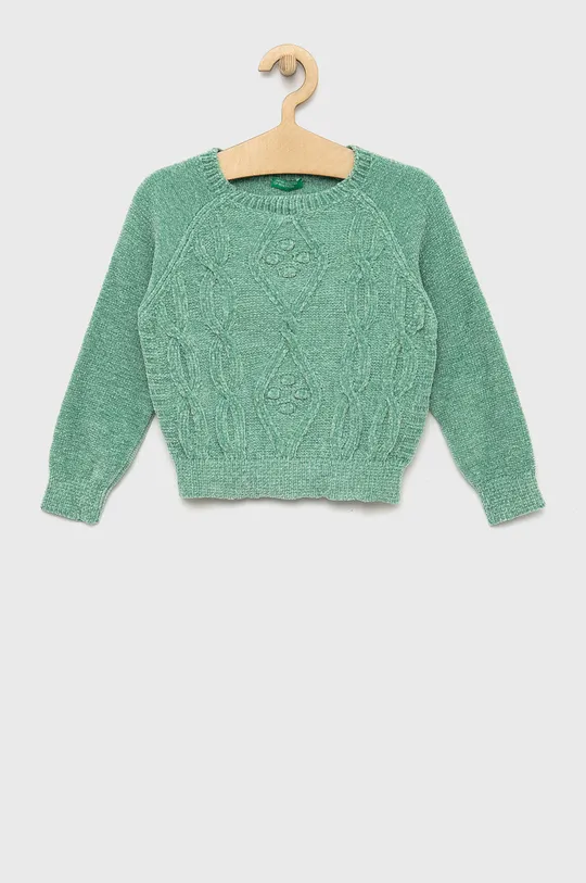 бірюзовий Дитячий светр United Colors of Benetton Для дівчаток