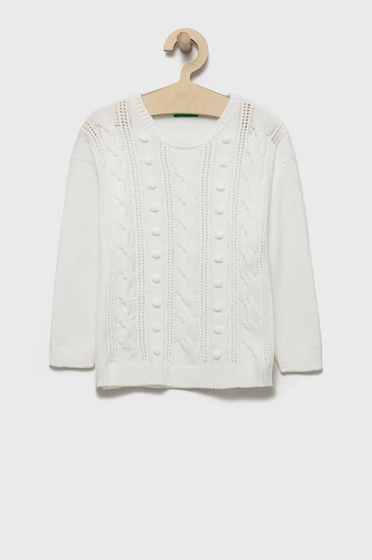 білий Дитячий светр United Colors of Benetton Для дівчаток