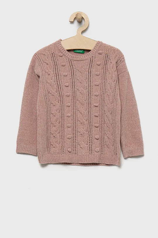 roza Otroški pulover United Colors of Benetton Dekliški