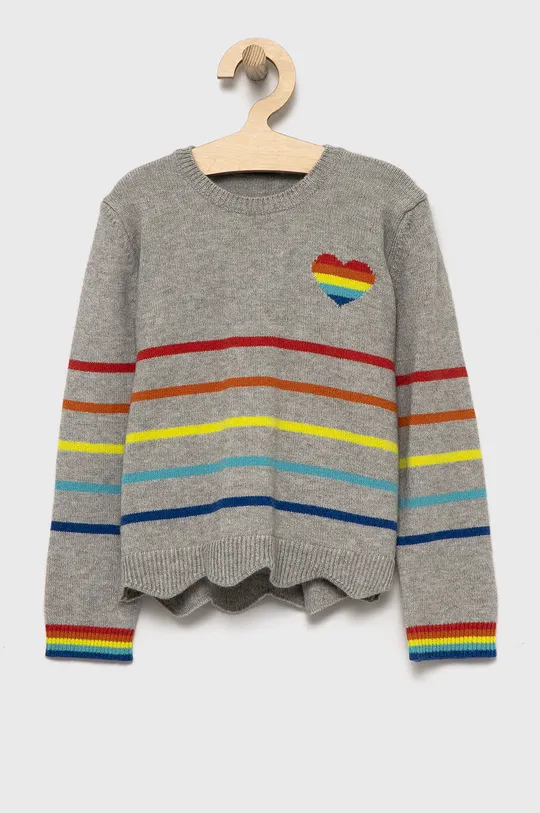siva Otroški pulover United Colors of Benetton Dekliški