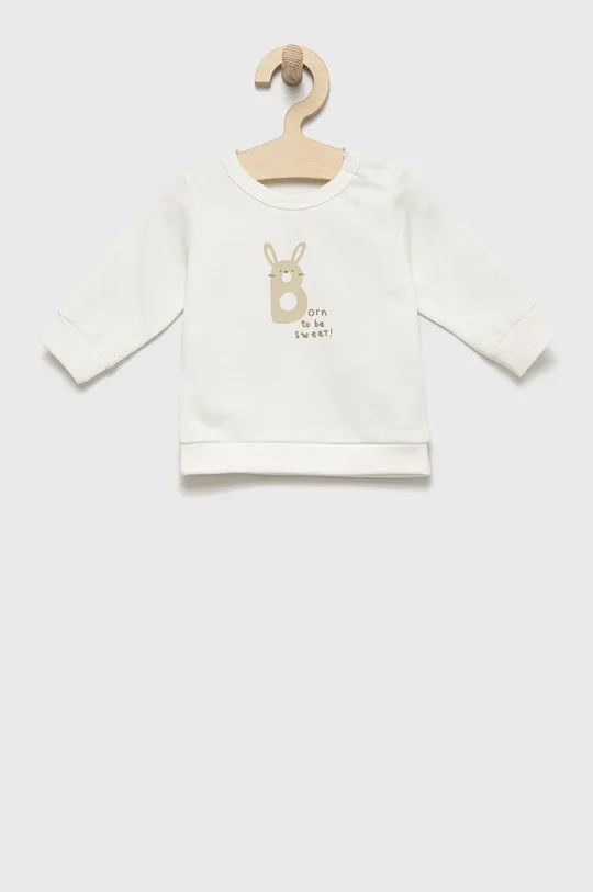 λευκό Παιδική βαμβακερή μπλούζα United Colors of Benetton Παιδικά