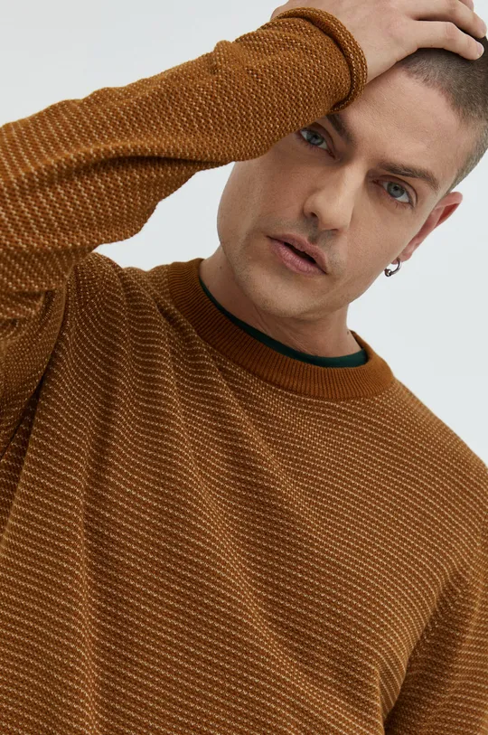 hnedá Bavlnený sveter Only & Sons Pánsky